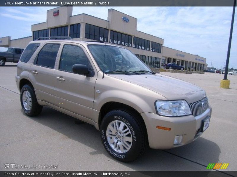 Dune Pearl Metallic / Pebble 2007 Mercury Mariner Premier