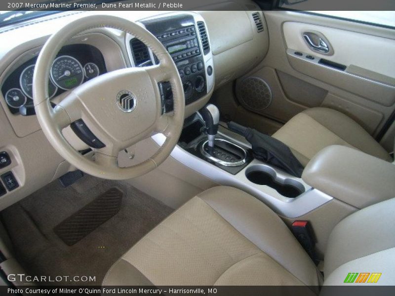 Dune Pearl Metallic / Pebble 2007 Mercury Mariner Premier