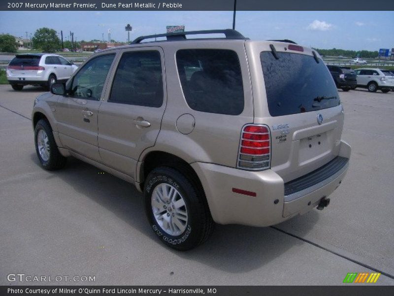 Dune Pearl Metallic / Pebble 2007 Mercury Mariner Premier