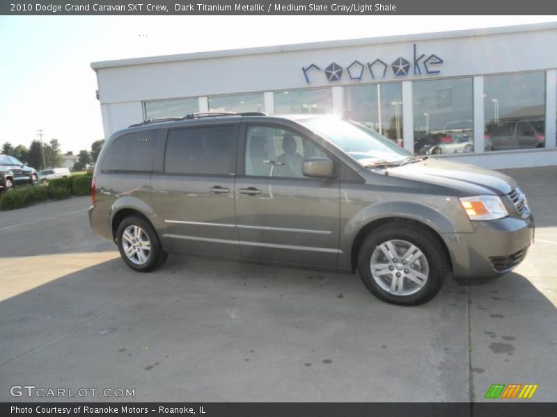 Dark Titanium Metallic / Medium Slate Gray/Light Shale 2010 Dodge Grand Caravan SXT Crew