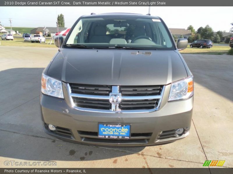 Dark Titanium Metallic / Medium Slate Gray/Light Shale 2010 Dodge Grand Caravan SXT Crew