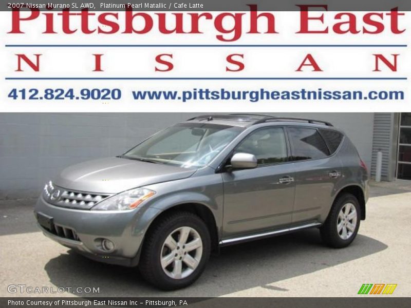 Platinum Pearl Matallic / Cafe Latte 2007 Nissan Murano SL AWD