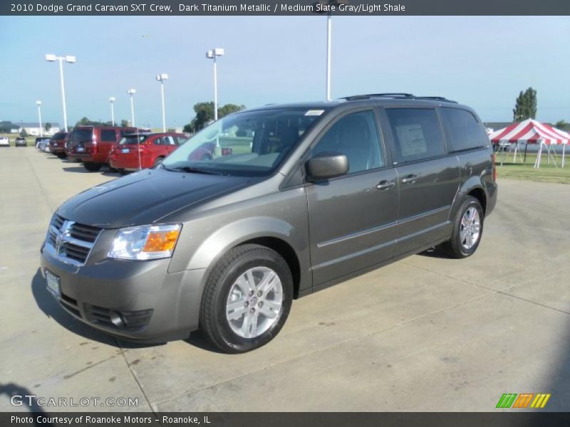 Dark Titanium Metallic / Medium Slate Gray/Light Shale 2010 Dodge Grand Caravan SXT Crew