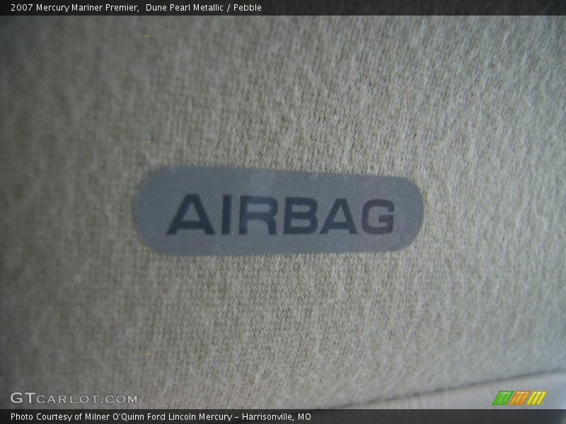 Dune Pearl Metallic / Pebble 2007 Mercury Mariner Premier