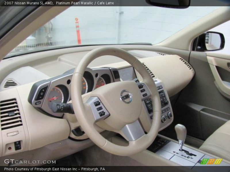 Platinum Pearl Matallic / Cafe Latte 2007 Nissan Murano SL AWD
