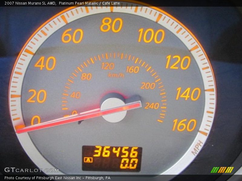 Platinum Pearl Matallic / Cafe Latte 2007 Nissan Murano SL AWD