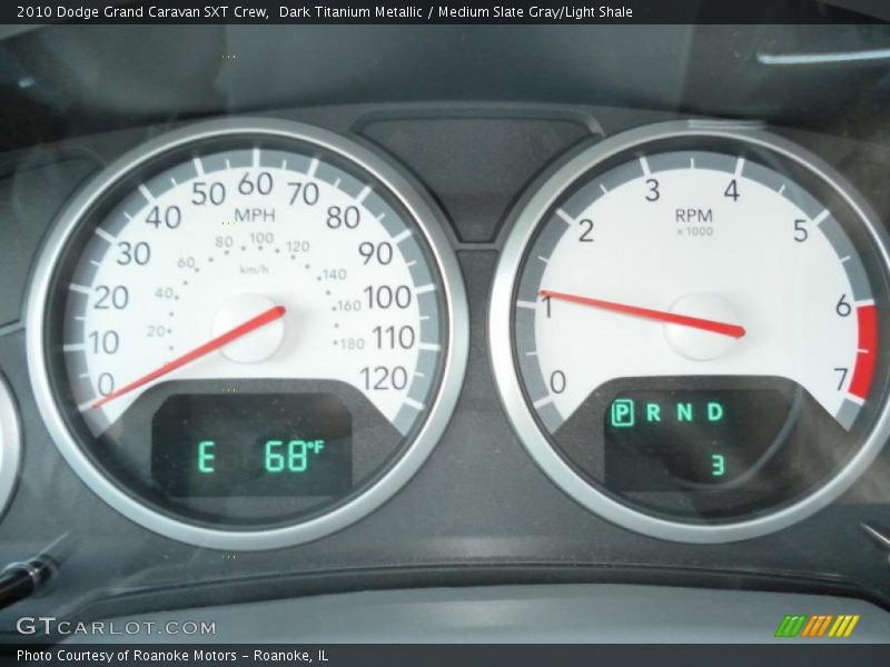 Dark Titanium Metallic / Medium Slate Gray/Light Shale 2010 Dodge Grand Caravan SXT Crew