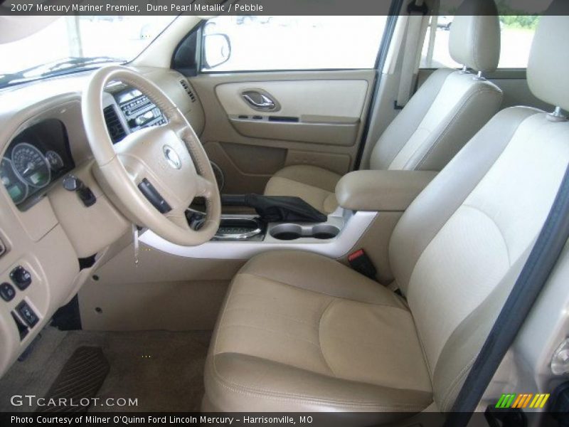 Dune Pearl Metallic / Pebble 2007 Mercury Mariner Premier