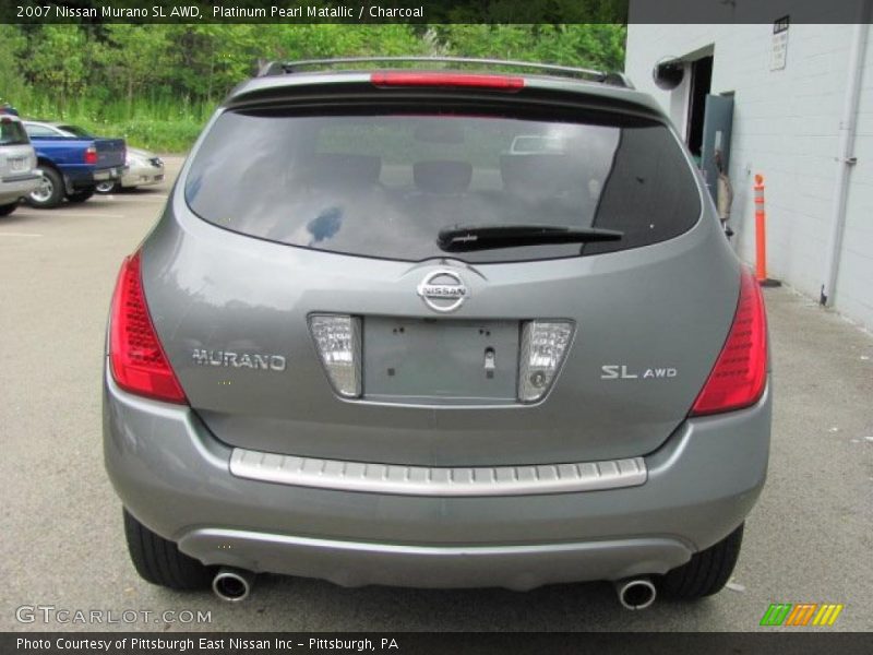 Platinum Pearl Matallic / Charcoal 2007 Nissan Murano SL AWD