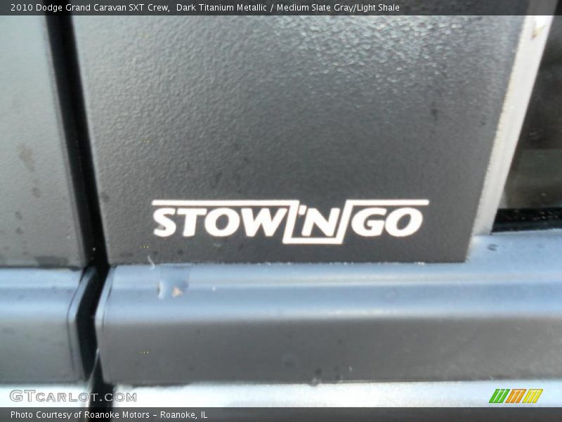 Dark Titanium Metallic / Medium Slate Gray/Light Shale 2010 Dodge Grand Caravan SXT Crew