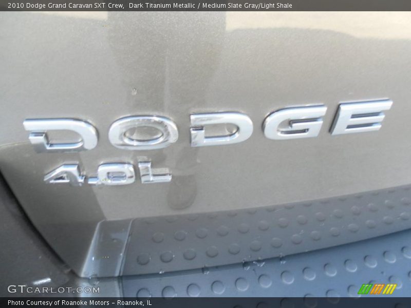 Dark Titanium Metallic / Medium Slate Gray/Light Shale 2010 Dodge Grand Caravan SXT Crew