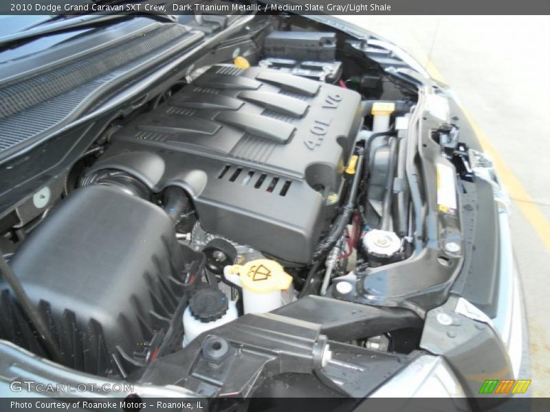 Dark Titanium Metallic / Medium Slate Gray/Light Shale 2010 Dodge Grand Caravan SXT Crew