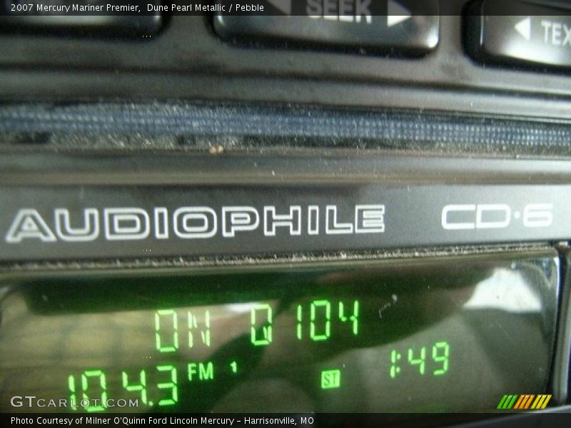 Dune Pearl Metallic / Pebble 2007 Mercury Mariner Premier
