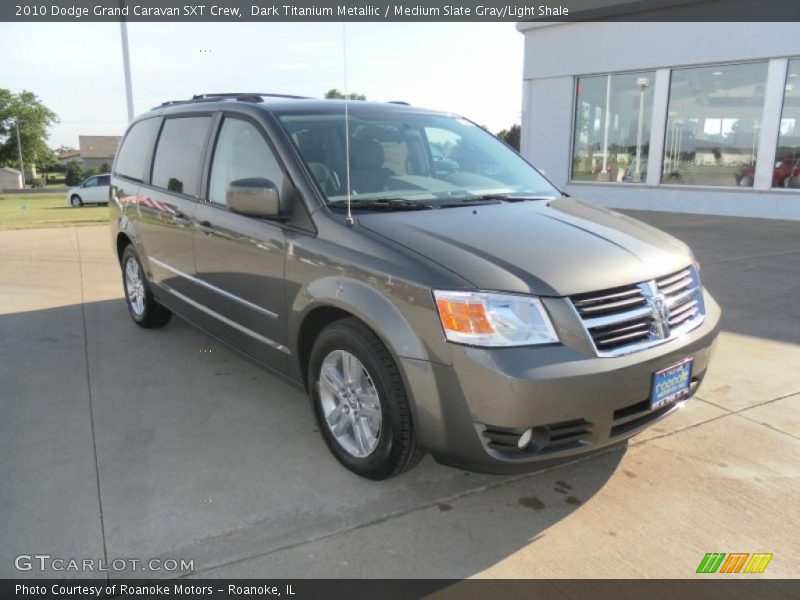 Dark Titanium Metallic / Medium Slate Gray/Light Shale 2010 Dodge Grand Caravan SXT Crew