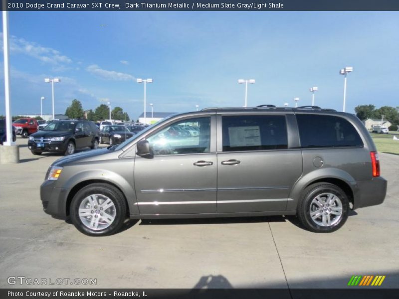 Dark Titanium Metallic / Medium Slate Gray/Light Shale 2010 Dodge Grand Caravan SXT Crew