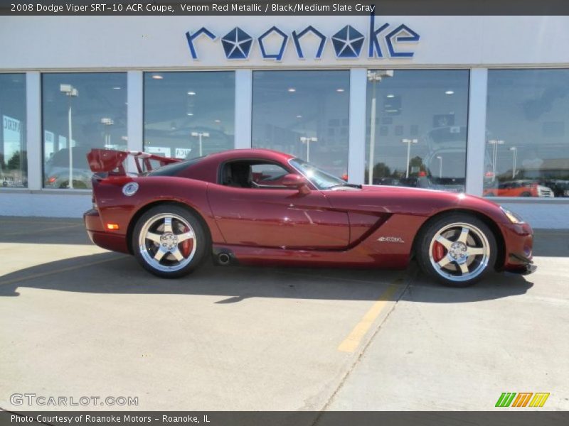 Venom Red Metallic / Black/Medium Slate Gray 2008 Dodge Viper SRT-10 ACR Coupe