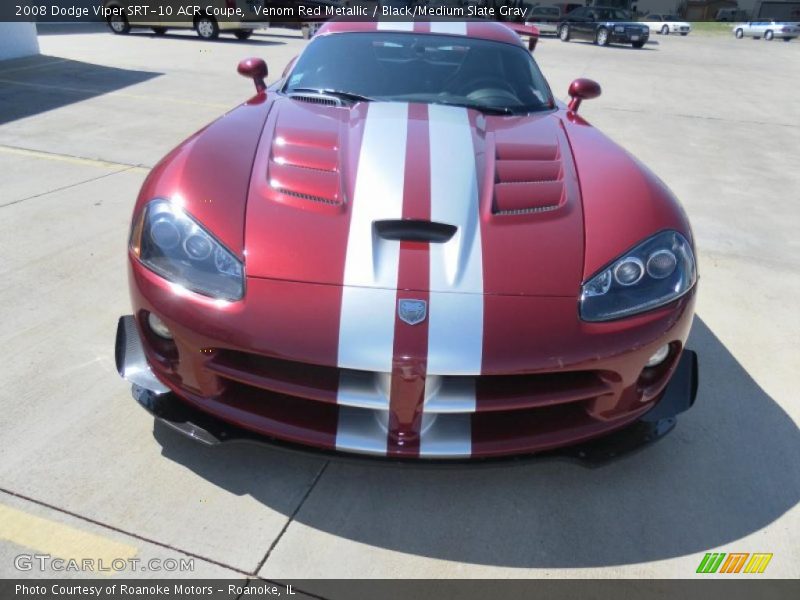 Venom Red Metallic / Black/Medium Slate Gray 2008 Dodge Viper SRT-10 ACR Coupe
