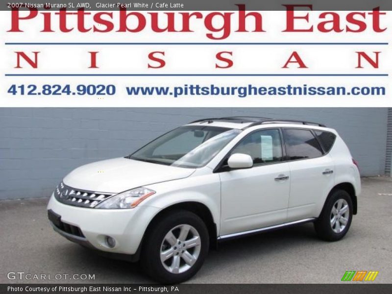 Glacier Pearl White / Cafe Latte 2007 Nissan Murano SL AWD