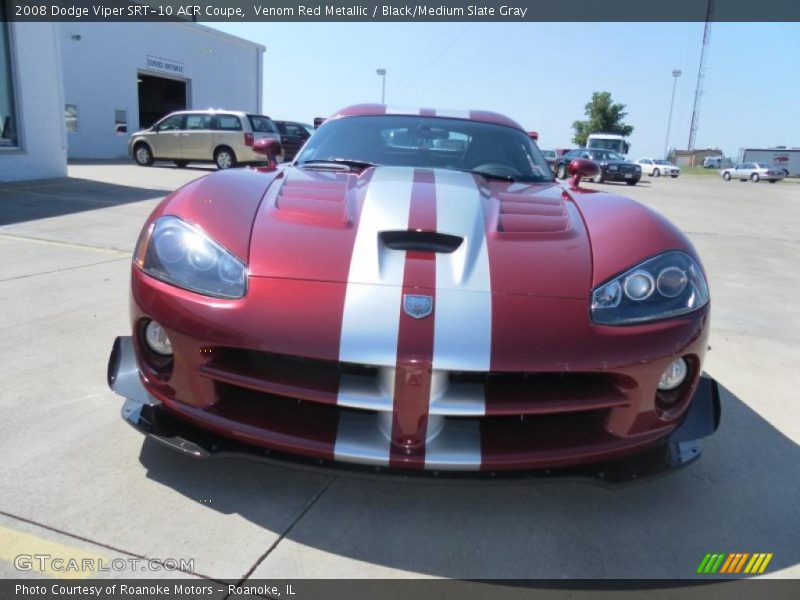 Venom Red Metallic / Black/Medium Slate Gray 2008 Dodge Viper SRT-10 ACR Coupe