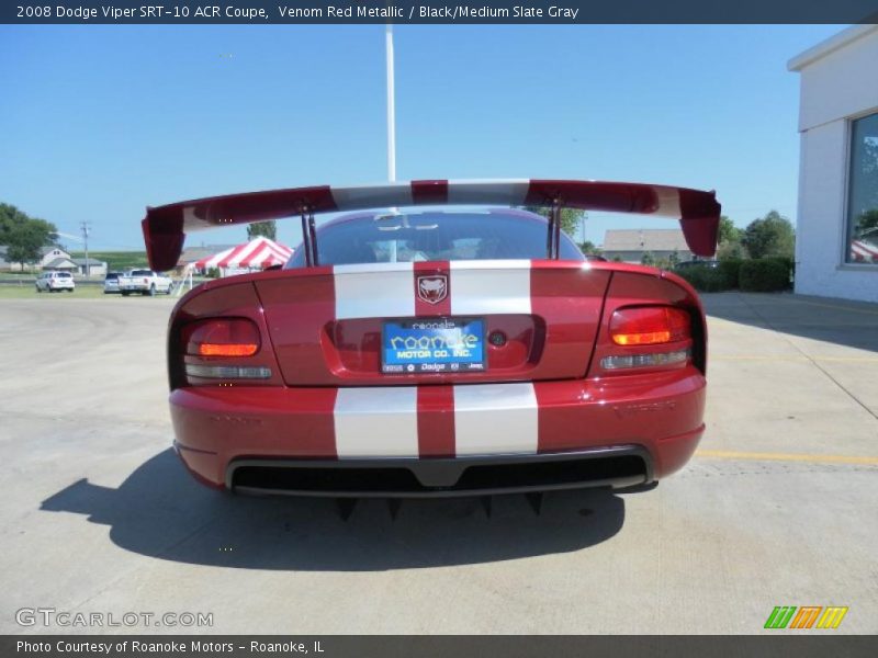Venom Red Metallic / Black/Medium Slate Gray 2008 Dodge Viper SRT-10 ACR Coupe