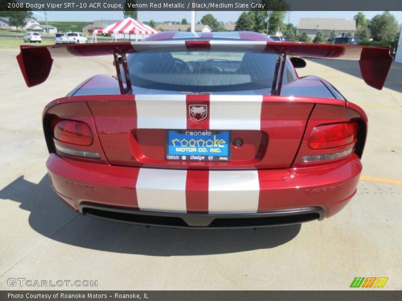 Venom Red Metallic / Black/Medium Slate Gray 2008 Dodge Viper SRT-10 ACR Coupe