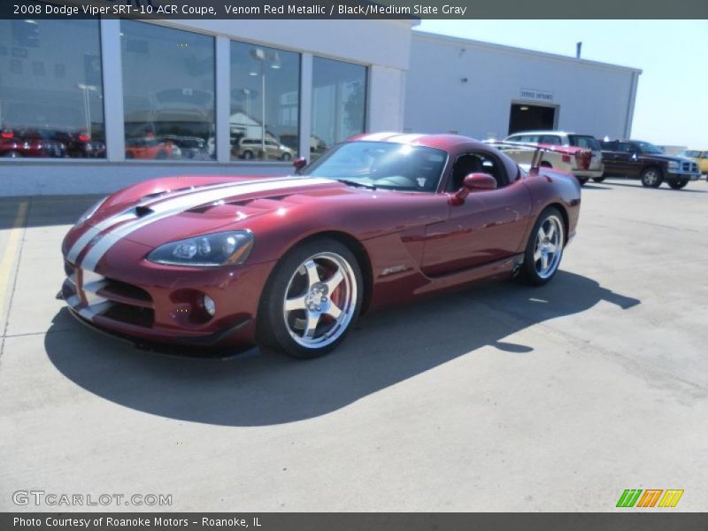 Venom Red Metallic / Black/Medium Slate Gray 2008 Dodge Viper SRT-10 ACR Coupe