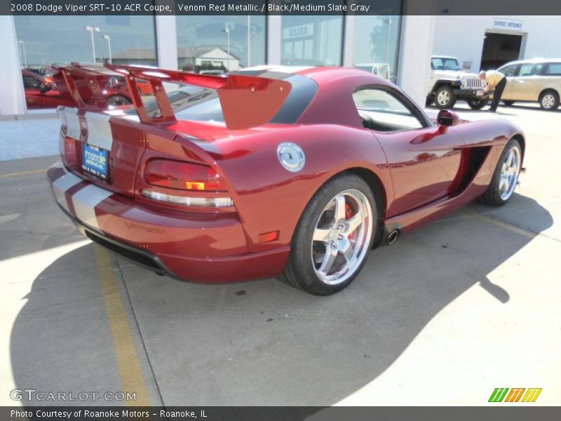Venom Red Metallic / Black/Medium Slate Gray 2008 Dodge Viper SRT-10 ACR Coupe