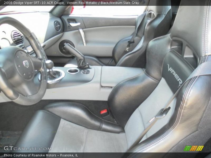 Venom Red Metallic / Black/Medium Slate Gray 2008 Dodge Viper SRT-10 ACR Coupe