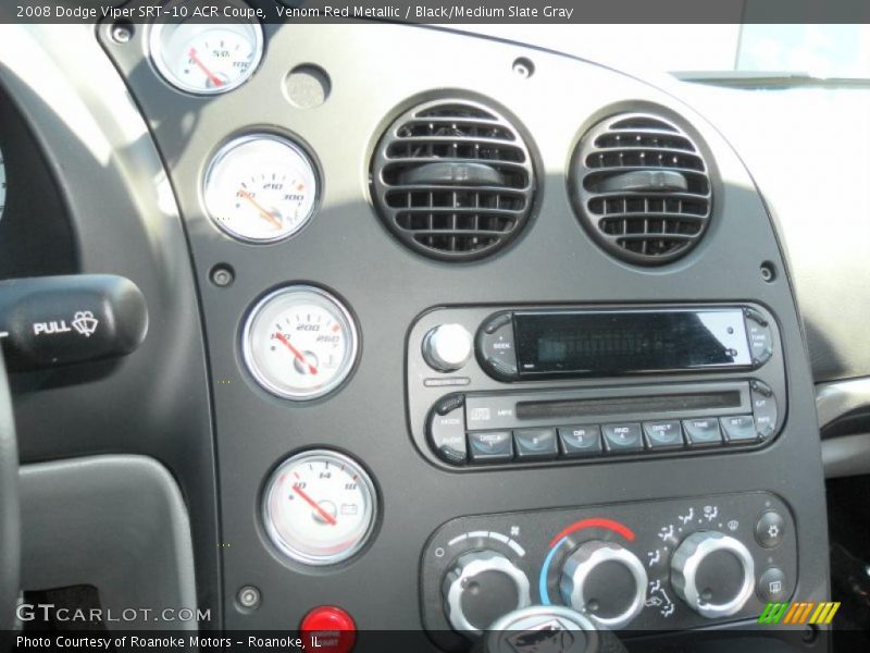 Venom Red Metallic / Black/Medium Slate Gray 2008 Dodge Viper SRT-10 ACR Coupe