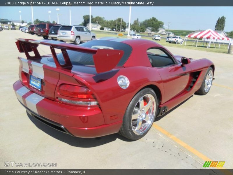 Venom Red Metallic / Black/Medium Slate Gray 2008 Dodge Viper SRT-10 ACR Coupe