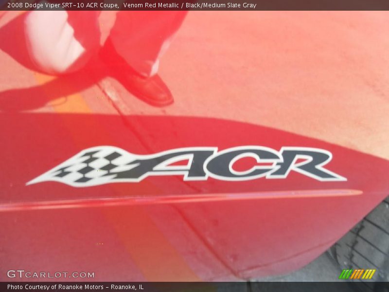 Venom Red Metallic / Black/Medium Slate Gray 2008 Dodge Viper SRT-10 ACR Coupe