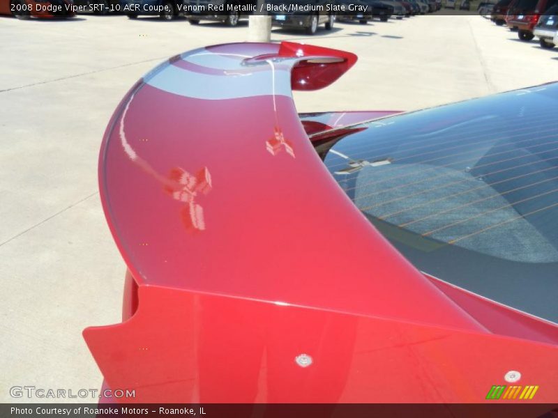 Venom Red Metallic / Black/Medium Slate Gray 2008 Dodge Viper SRT-10 ACR Coupe