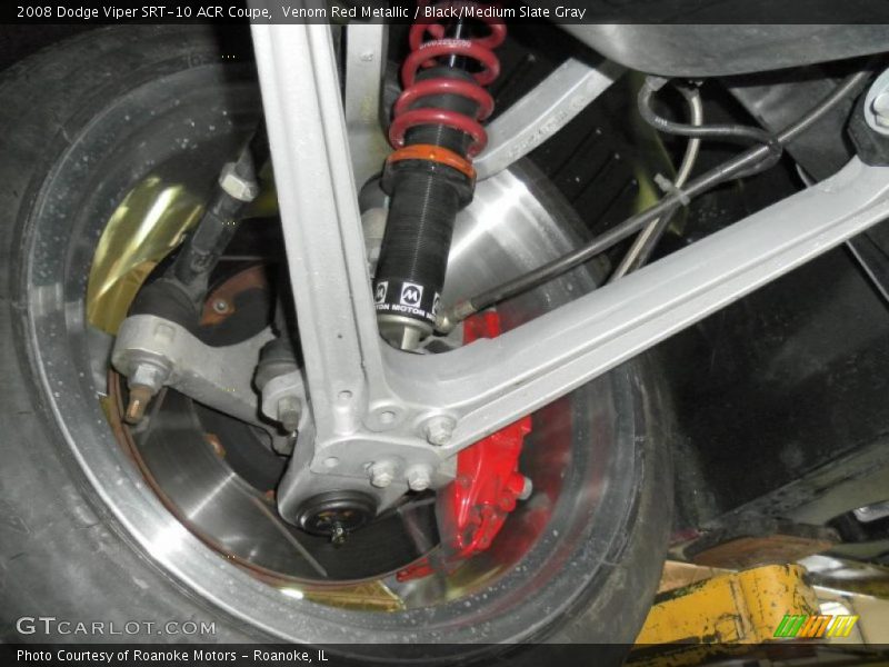 Venom Red Metallic / Black/Medium Slate Gray 2008 Dodge Viper SRT-10 ACR Coupe