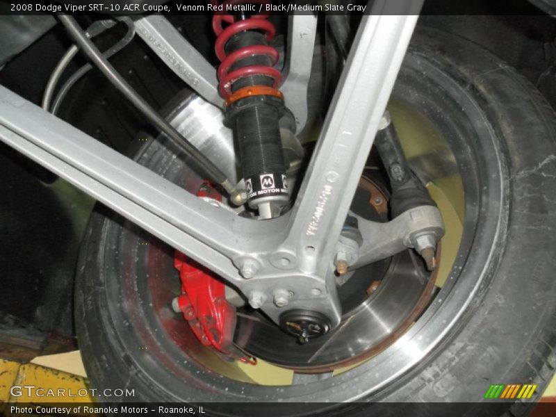 Venom Red Metallic / Black/Medium Slate Gray 2008 Dodge Viper SRT-10 ACR Coupe