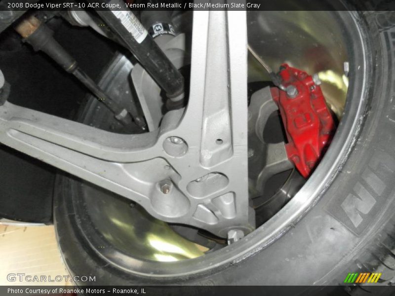 Venom Red Metallic / Black/Medium Slate Gray 2008 Dodge Viper SRT-10 ACR Coupe