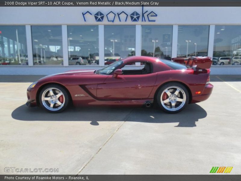 Venom Red Metallic / Black/Medium Slate Gray 2008 Dodge Viper SRT-10 ACR Coupe