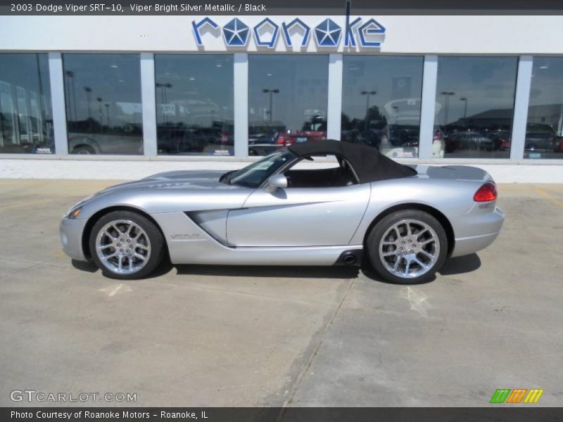 Viper Bright Silver Metallic / Black 2003 Dodge Viper SRT-10