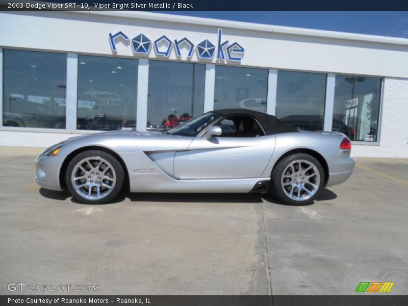 Viper Bright Silver Metallic / Black 2003 Dodge Viper SRT-10