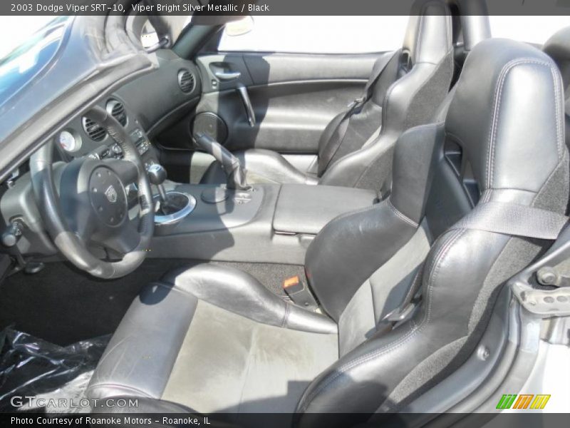 Viper Bright Silver Metallic / Black 2003 Dodge Viper SRT-10