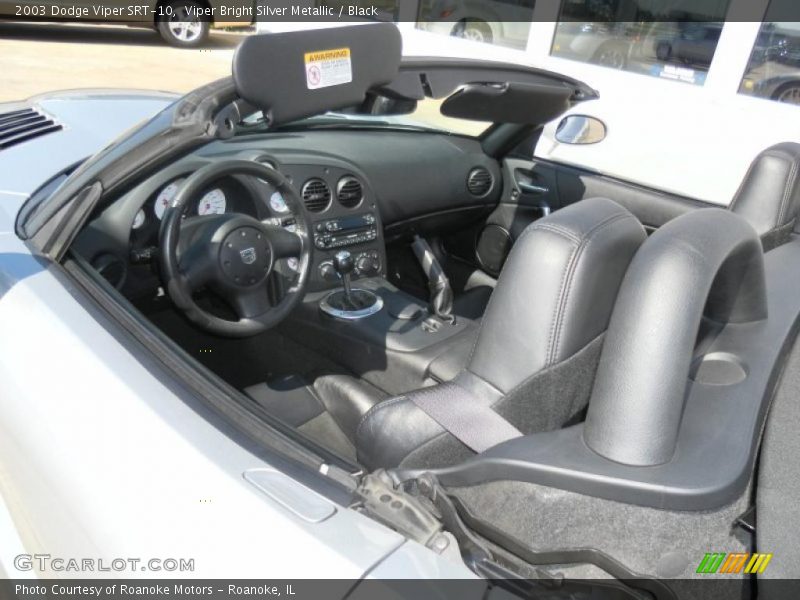 Viper Bright Silver Metallic / Black 2003 Dodge Viper SRT-10