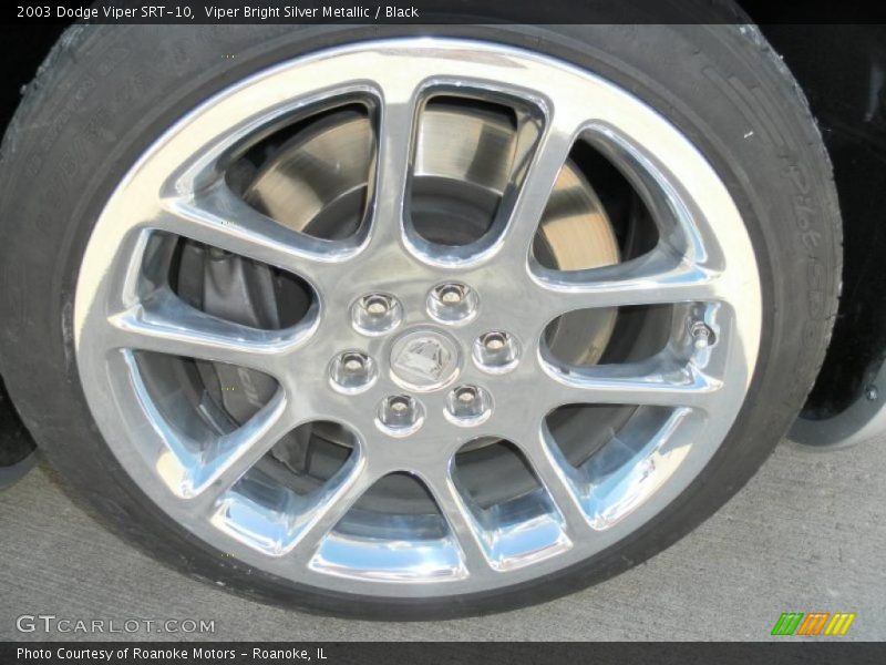 Viper Bright Silver Metallic / Black 2003 Dodge Viper SRT-10