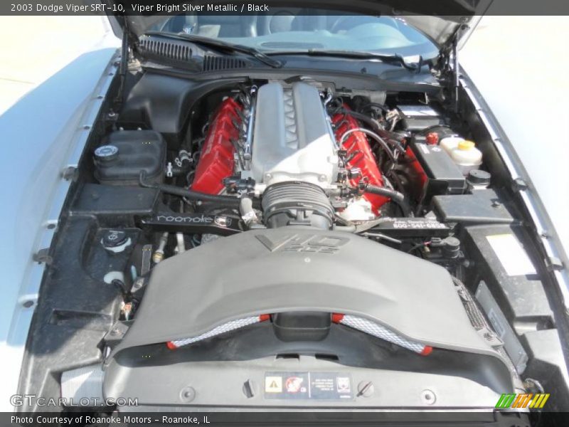 Viper Bright Silver Metallic / Black 2003 Dodge Viper SRT-10