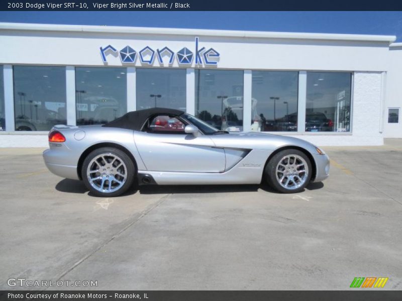 Viper Bright Silver Metallic / Black 2003 Dodge Viper SRT-10