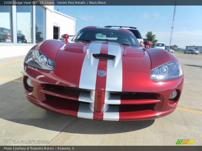 Venom Red Metallic / Black/Black 2008 Dodge Viper SRT-10 Coupe