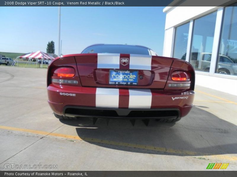 Venom Red Metallic / Black/Black 2008 Dodge Viper SRT-10 Coupe