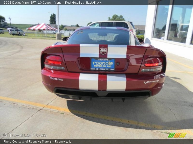 Venom Red Metallic / Black/Black 2008 Dodge Viper SRT-10 Coupe