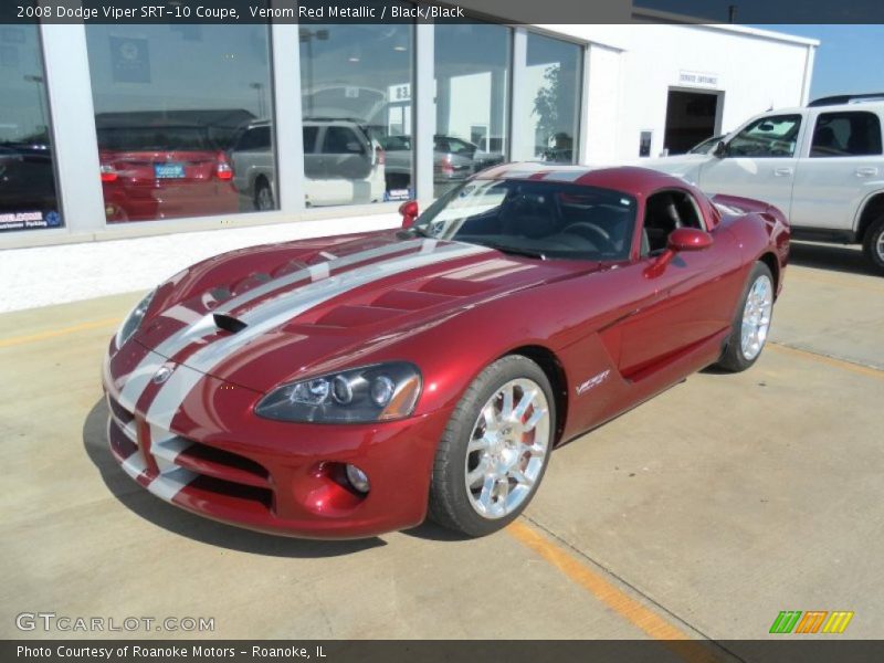 Venom Red Metallic / Black/Black 2008 Dodge Viper SRT-10 Coupe