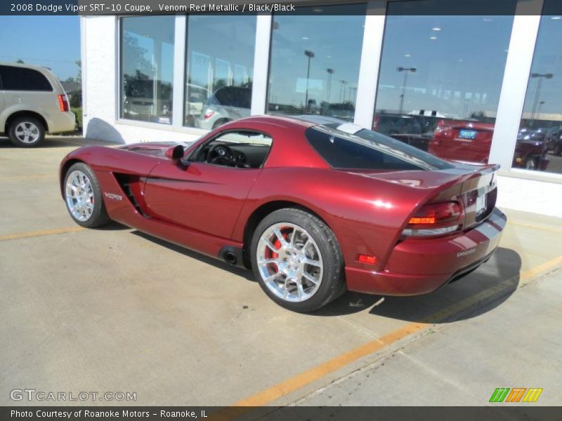 Venom Red Metallic / Black/Black 2008 Dodge Viper SRT-10 Coupe