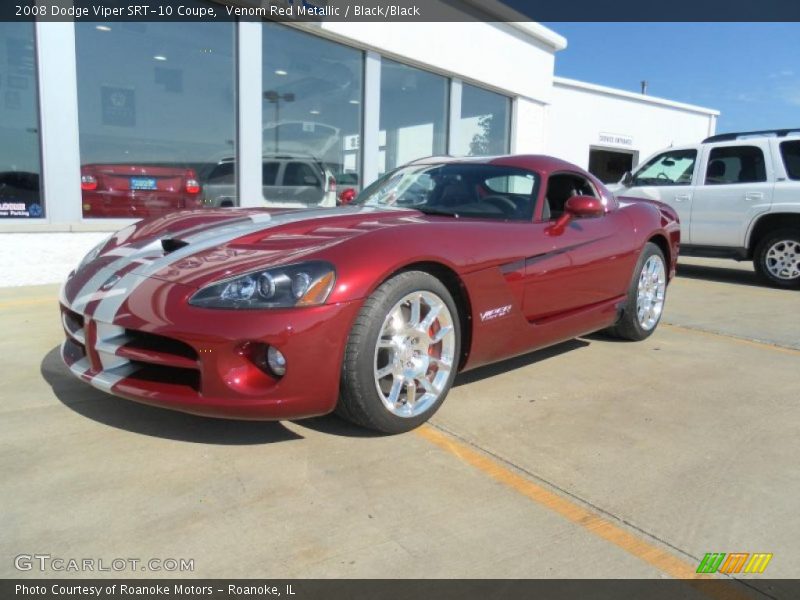 Venom Red Metallic / Black/Black 2008 Dodge Viper SRT-10 Coupe