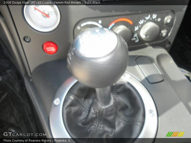 Venom Red Metallic / Black/Black 2008 Dodge Viper SRT-10 Coupe